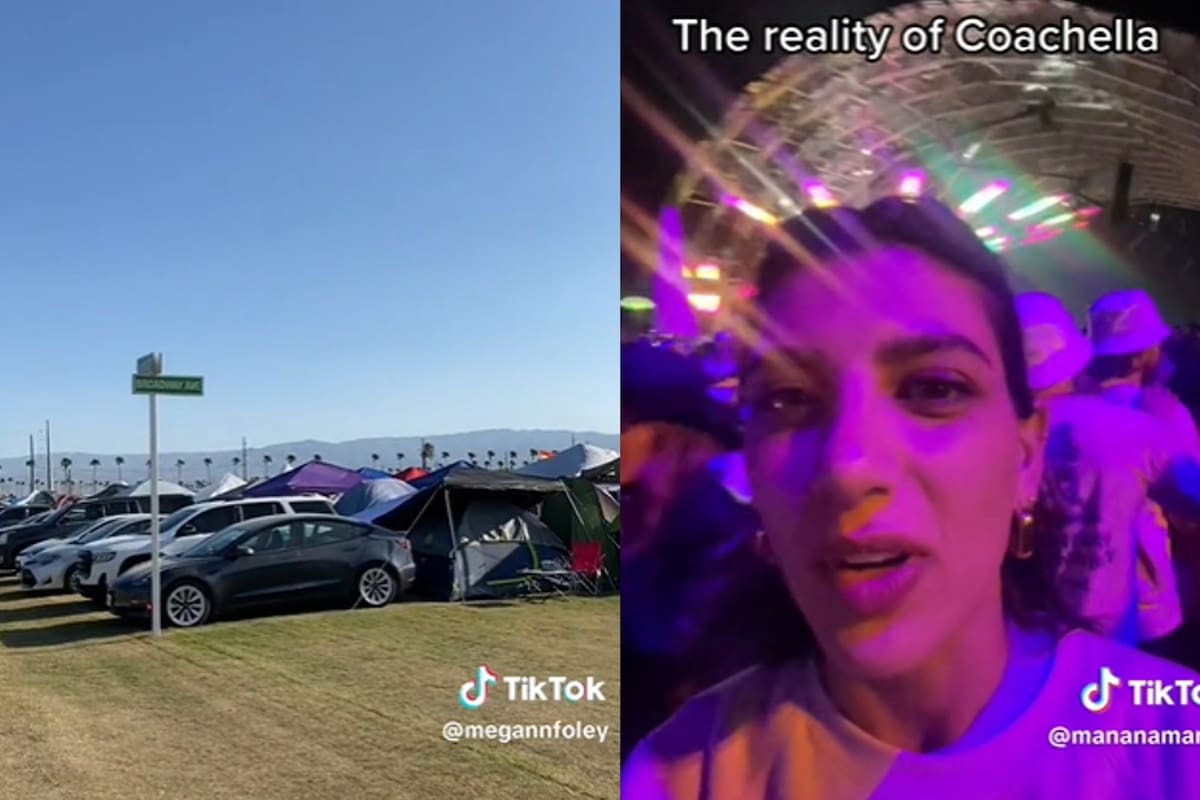 Algunos usuarios de TikTok mostraron el lado negativo del festival Coachella