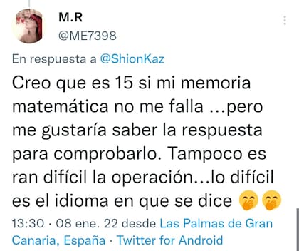 Algunos usuarios de Twitter respondieron de forma correcta