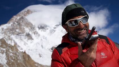 Ali Sadpara, héroe del alpinismo pakistaní, en el K2.