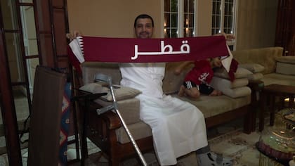 Ali, un fanático de Qatar, y también del fútbol