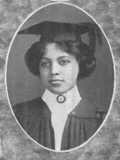 Alice Ball en su graduación, en 1911
