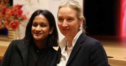 Alice Weidel con su pareja