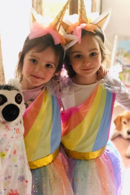 Alice y Gracie, las hijas menores del guitarrista de los Rolling Stones, cumplirán 5 años el 30 de mayo.