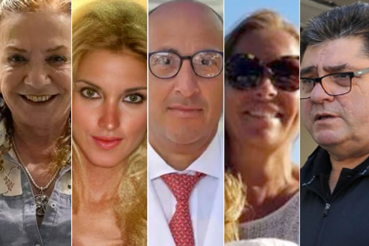 Alicia Barrios, Sofía Pacchi, Federico Saavedra (médico de la Unidad Médica Presidencial), María Cantero y Daniel Rodríguez (ex intendente de la Quinta de Olivos)