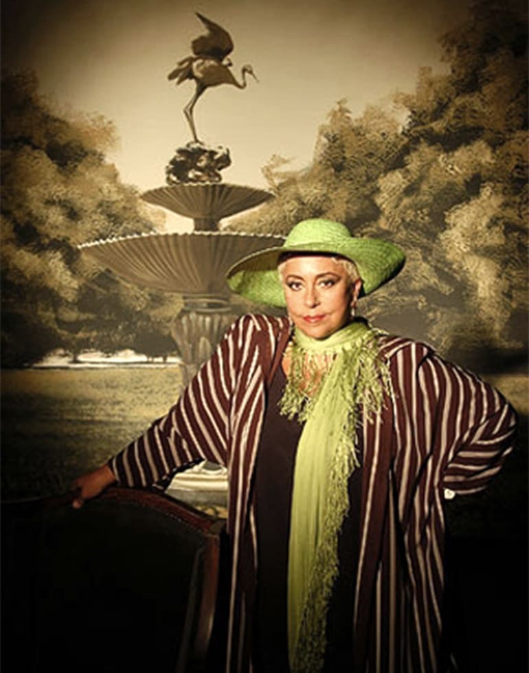 Alicia Bruzzo en 2004, en uno de sus últimos papeles televisivos, la novela El Deseo
