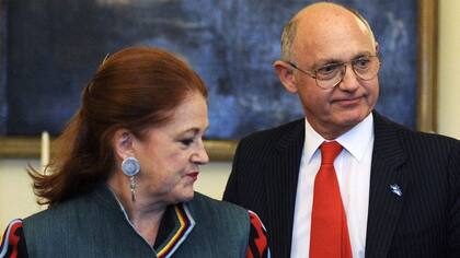 Alicia Castro, exembajadora en el Reino Unido, y el excanciller Héctor Timerman