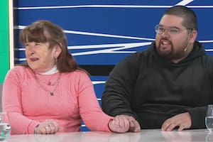 Alicia y su nieto Tomás