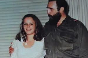Alina y su padre Fidel Castro