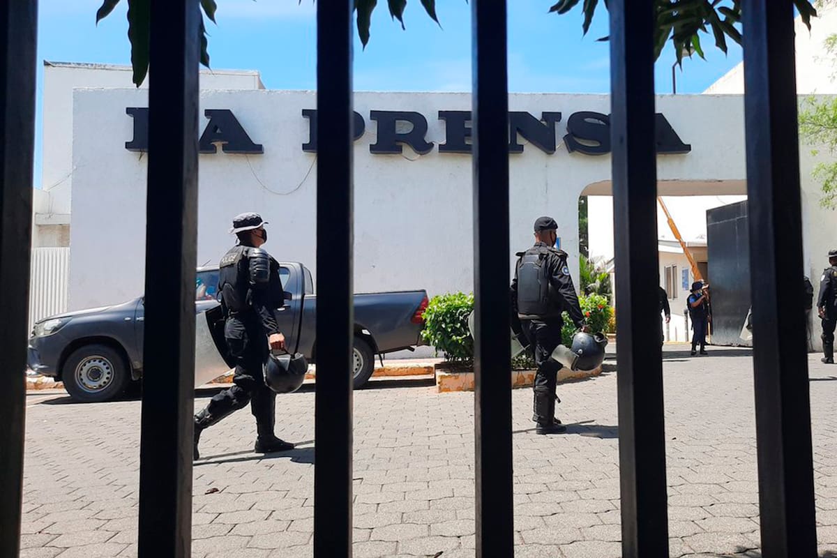 Allanamiento al diario La Prensa, en Managua
