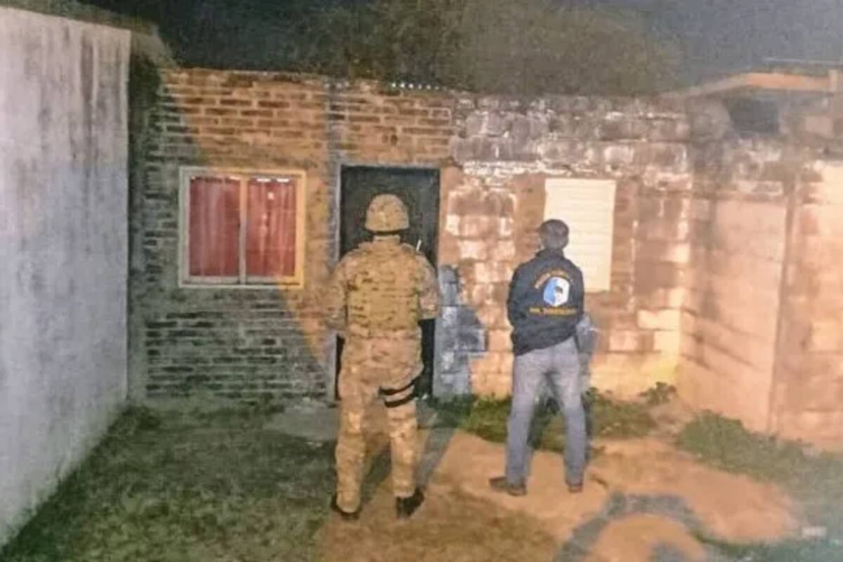 Allanamiento en el barrio Belgrano de Paraná