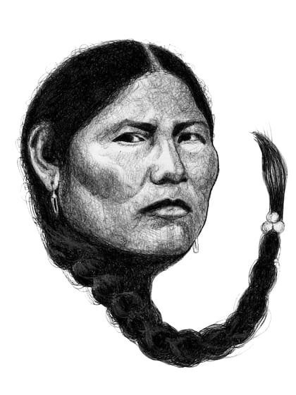 Alma comenzó a autorretratarse y a dibujar a su familia y ancestros.