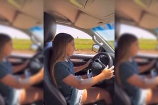 La hija de 12 años de El Polaco manejó en la ruta y generó una ola de repudio