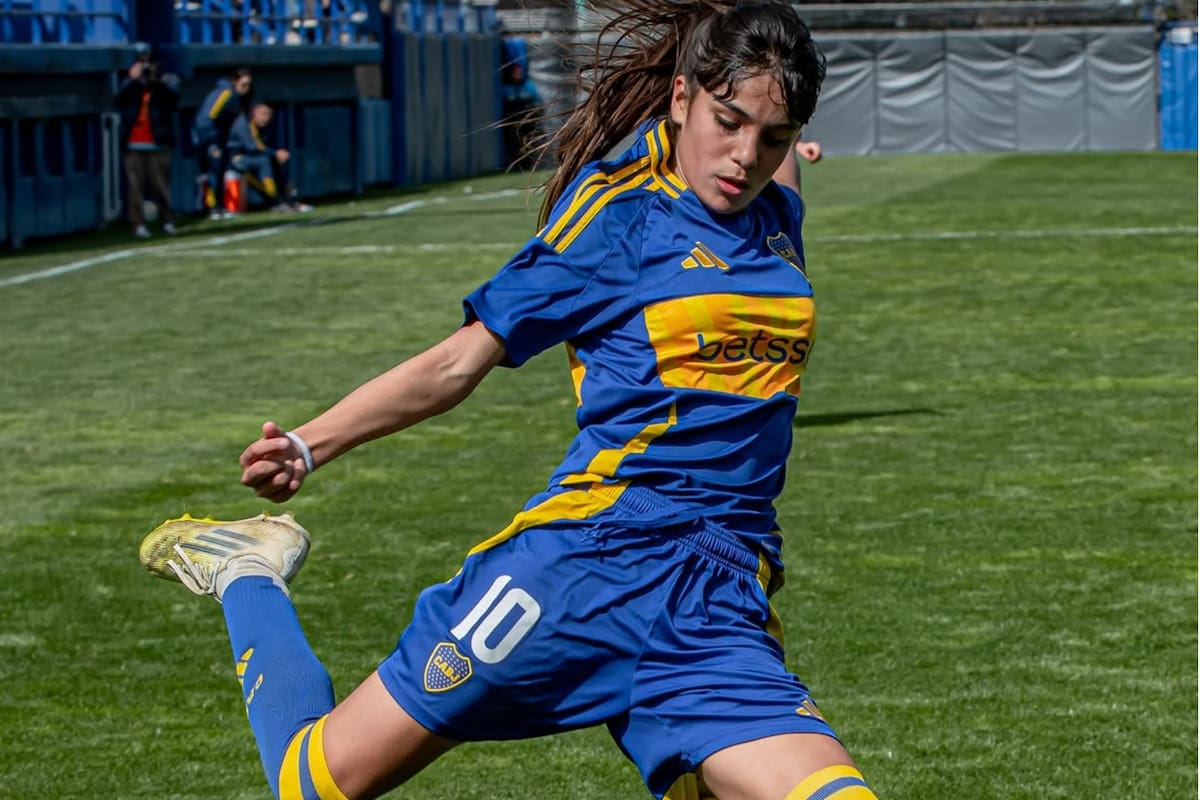 Alma, la promesa de Boca que se viralizó por un video a pura gambeta