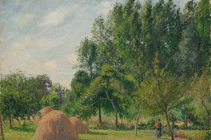 “Almiares, Mañana, Éragny” de Camille Pissarro, que data de 1899.