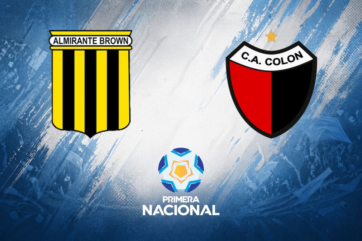 Almirante Brown vs. Colón Santa Fe, por una nueva jornada de la Primera Nacional del fútbol argentino