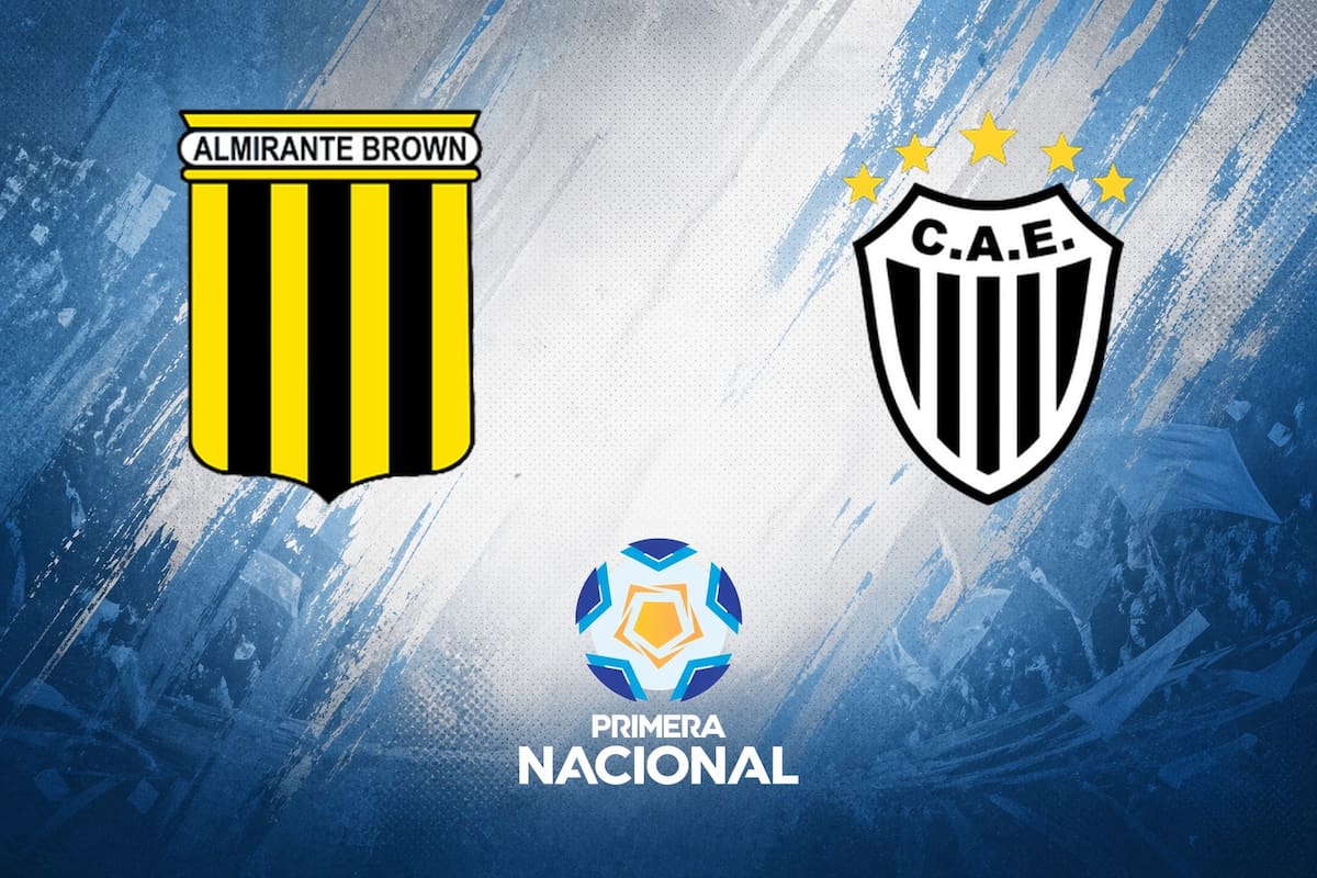 Almirante Brown vs. Estudiantes Caseros, por una nueva jornada de la Primera Nacional del fútbol argentino