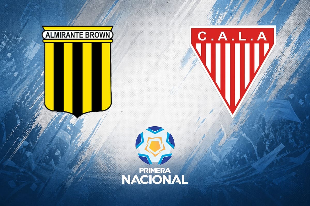 Almirante Brown vs. Los Andes, por una nueva jornada de la Primera Nacional del fútbol argentino