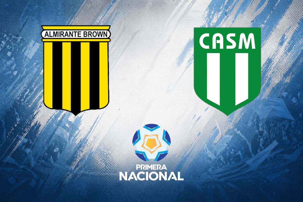 Almirante Brown vs. San Miguel, por una nueva jornada de la Primera Nacional del fútbol argentino