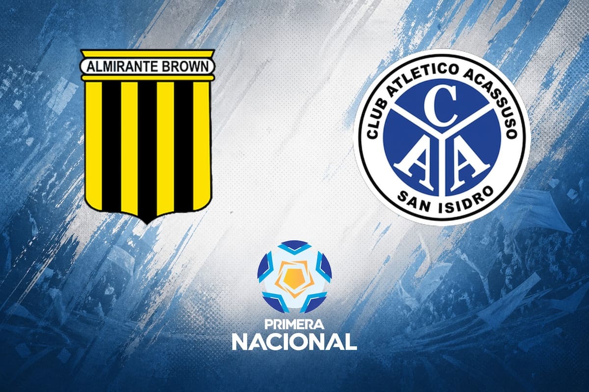 Almirante Brown y Acassuso disputaron uno de los encuentros de la jornada del fútbol argentino