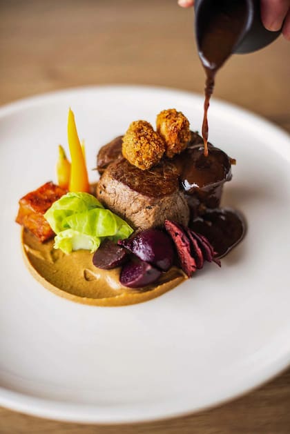 Alta cocina en el restaurante