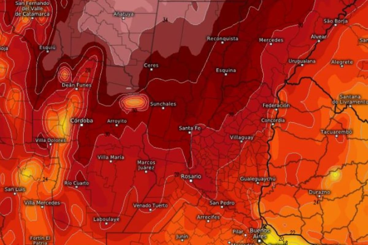 Altas temperaturas en Uruguay