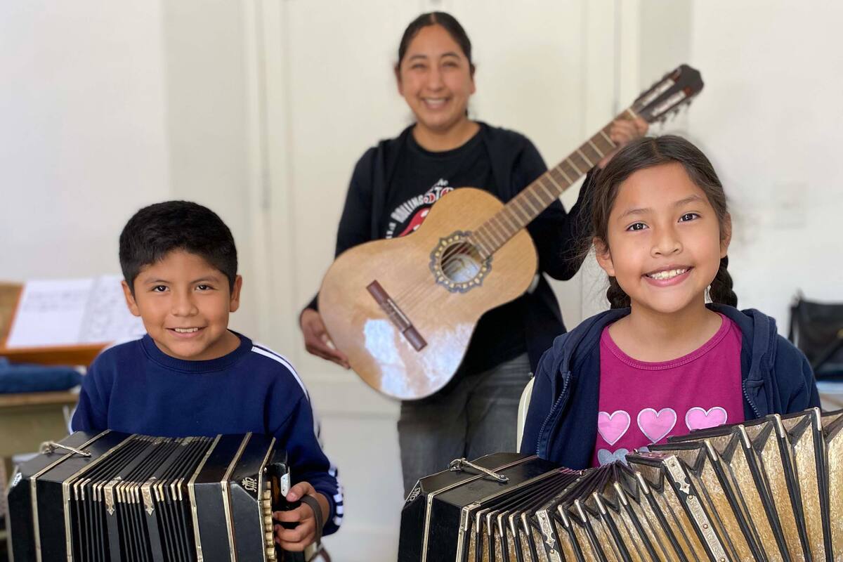 Catalina, hija, nieta y bisnieta de músicos.