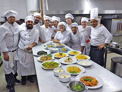 Alumnos de la Tecnicatura Superior en Gastronomía.