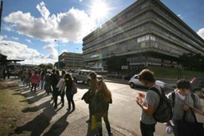 Alumnos de la UBA en la Ciudad Universitaria