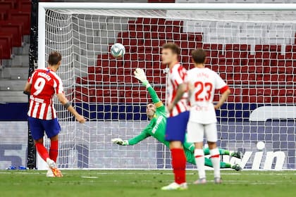 Álvaro Morata marcó el 1-0 para Atlético de Madrid ante Mallorca