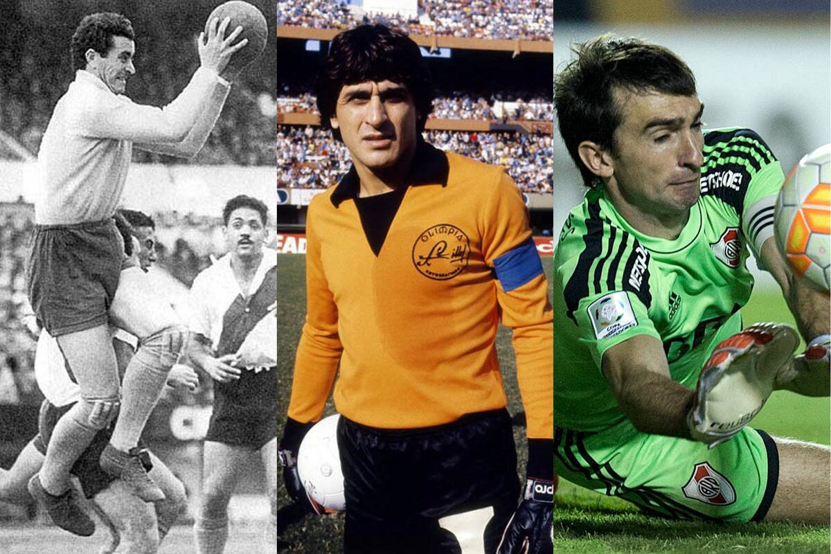 Amadeo Carrizo, el Ubaldo Matildo Fillol y Marcelo Barovero, tres grandes del arco de River en la historia.