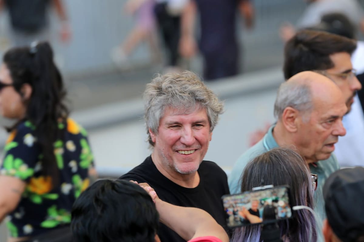 Amado Boudou durante el acto que encabezó Cristina Kirchner en el Estadio Único de La Plata el 17 de noviembre de 2022