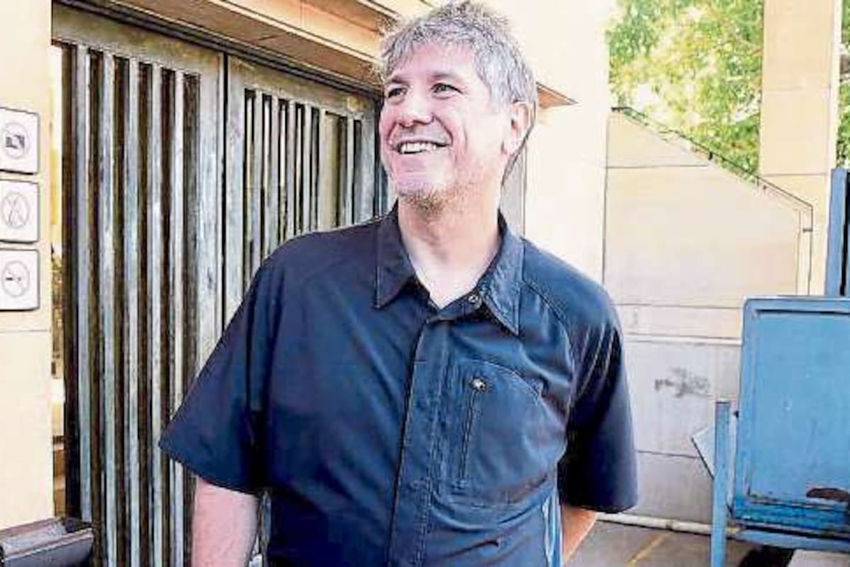 Amado Boudou, en 2018, cuando fue recibido por militantes tras ser excarcelado