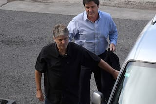Amado Boudou pasó por Comodoro Py para notificarse de su excarcelación