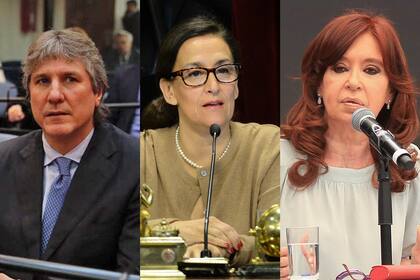 Amado Boudou (vicepresidente entre 2011 y 2015), Gabriela Michetti (2015-2019) y Cristina Fernández (asume el próximo 10 de diciembre)