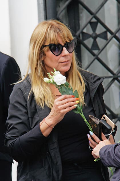 Amalia Amoedo, quien durante el funeral leyó las emotivas palabras que su amiga Carminne escribió en memoria del padre.