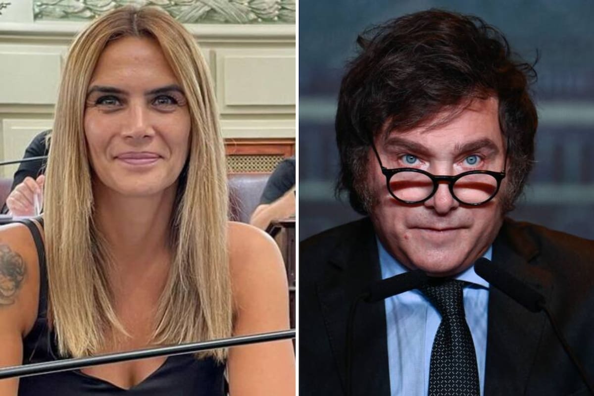 Amalia Granata y Javier Milei