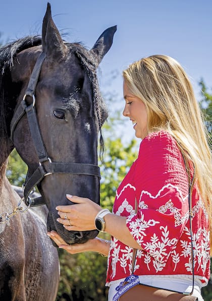 Amalia llegó un día antes de la apertura y recorrió las caballerizas