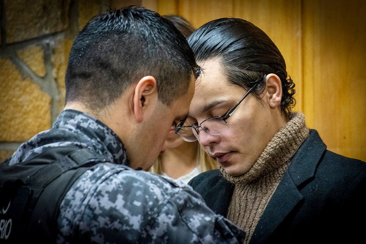 Amanda Alves Ferreira, en el juicio en el que fue condenada por el homicidio de Eduarda Santos en el Circuito Chico de Bariloche, en 2022