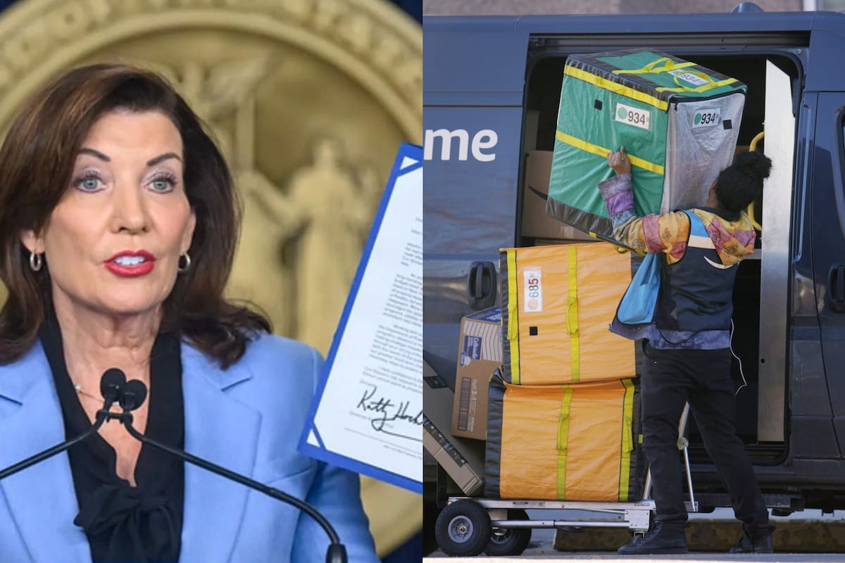 Amazon demandó a Nueva York por una ley firmada por la gobernadora Kathy Hochul