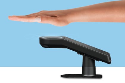 Amazon One es un lector de las venas en la palma de la mano, que tiene una distribución única en cada persona