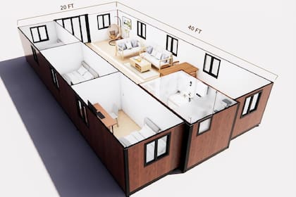 Amazon vende una casa prefabricada con tres dormitorios a US$29.000