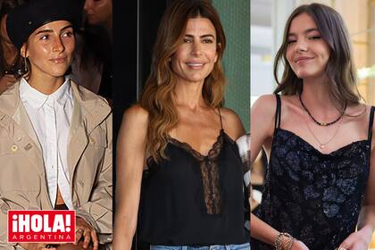 Ámbar de Benedictis (hija de Juana Viale), la ex primera dama Juliana Awada y Helena Otamendi (hija de Geraldine Neumann).