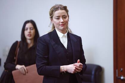 Amber Heard en el juicio (Jim Lo Scalzo/Pool Photo via AP)