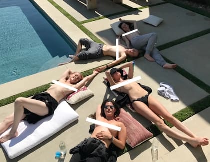 Amber Heard en topples en una de las supuestas fiestas que organizaba