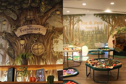 Ambientado en un bosque, el espacio cuenta con actividades recreativas para todas las edades (Foto: Instagram @foxfernsoftplay)