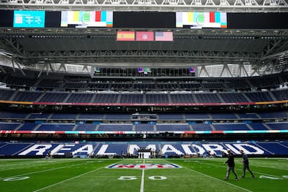 Ambiente en el estadio Bernabéu luce diferente antes del primer partido de la NFL en España