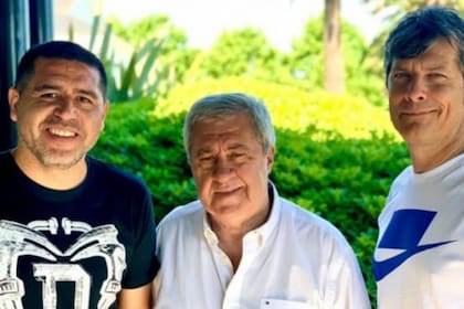 Ameal con Riquelme y Pergolini, integrantes de la lista que encabeza