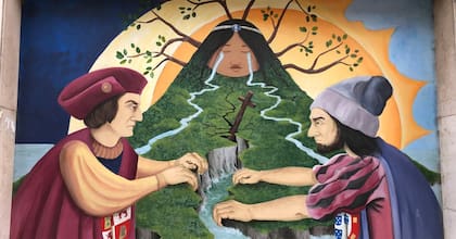 América Latina quedó dividida por una raya de norte a sur conocida como "raya de Colón".