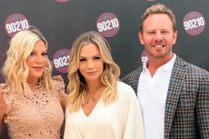 Amigos desde Beverly Hills 90210: Ian Ziering y Jennie Garth acompañan de cerca a Tori Spelling en el trance de su separación