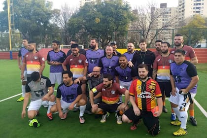 Amigos y también compañeros de equipo en la cancha